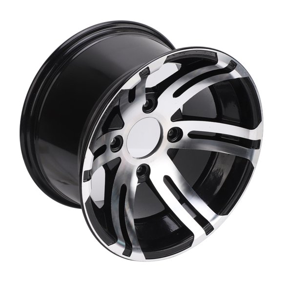 Moyeu de Jante de Roue de 12 Pouces en Alliage d'Aluminium Haute Résistance Application Polyvalente, Durable, Performance Améliorée pour la Plupart des 4 Roues de VR, Karts, Chariots