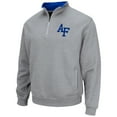 thumbnail image 2 of Men's Colosseum Heathered Gray Air Force Falcons Tortugas Team Logo Quarter-Zip Jacket, 2 of 3