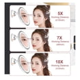 thumbnail image 4 of 3 Color Makeup Mirror With Led Light Touch Screen Mirror 10X Magnifying Mirrors Flexible Cosmetic Miroir ,Widely Use, 4 of 7