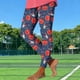thumbnail image 2 of TaTaai Women Rugby Random Print Stretchy Yoga Leggings Skinny Fit Casual Fashion Pants Ladies Workout Gym Daily Wear Non-See-Through No Fading Comfortable Stylish Leggings Gift, 2 of 5