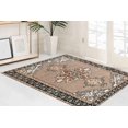 thumbnail image 3 of Brown Rugs, Medallion Rugs, Ethnic Pattern Rug, Chenille Printed Design Rugs, Turkish Rug, Salon Rug, Home Decor Rug, Wall Hanging Rug, Farmhouse Rug, 2'x3' - 60x90 cm, 3 of 8