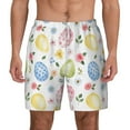 thumbnail image 2 of Picia Easter Egg3 pattern Mens Swim Trunks with Compression Liner Stretch Beach Shorts Quick Dry with Zipper Pockets No-Chafing Board Shorts-X-Large, 2 of 9