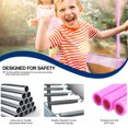 thumbnail image 4 of NiamVelo 12 ft Trampoline with Enclosure Net Outdoor Jump Rectangle Trampoline Combo Bounce Exercise Trampoline PVC Spring Cover Padding for Kids and Adults, Pink, 4 of 8
