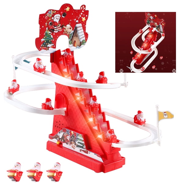 Juego Subir Escaleras Navideño Con LED para Y Niñas (batería S)