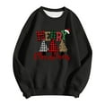 thumbnail image 1 of WEAIXIMIUNG Sweat-Shirt pour Femmes Zip Noir Manches Longues Mode Décontractée Col Rond Imprimé de Noël Hoodie Léger, 1 of 2