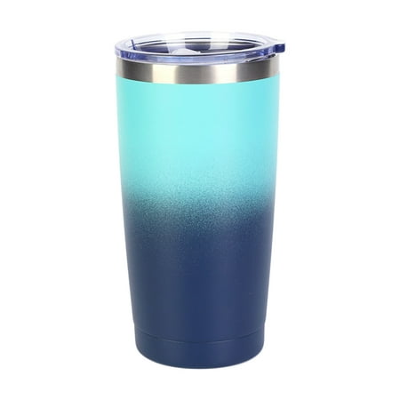 

CHAMAIR 20oz Car Water Cup Stainless Steel Insulated Double Wall Coffee Mug (Dark Blue)