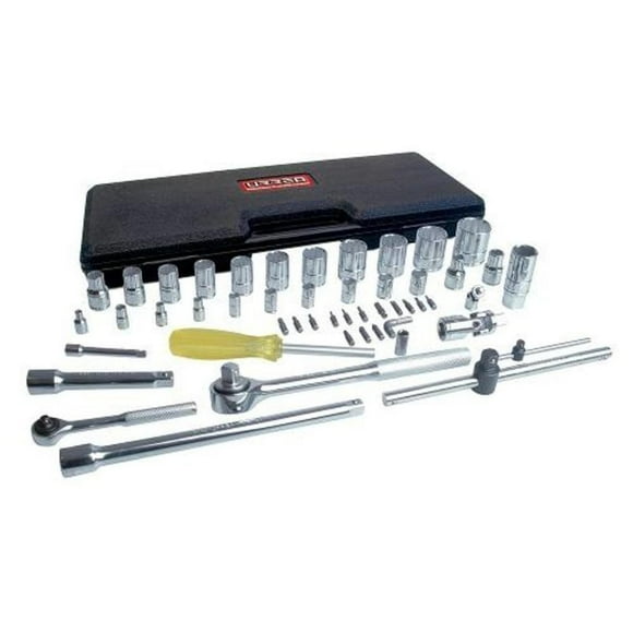 Juego de 50 Dados y Accesorios en Pulgadas 1/4 - 1/2 Urrea 4754P