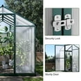 thumbnail image 4 of Ataucjin 4x6.25 Ft Heavy Duty Greenhouse for Outdoors with Doors and Adjustable Roof Vent Windows,Walk-in Large Sunhouse for Backyard Gardening,Plant Hot House with Reinforced Frame（ship in 2 boxes）, 4 of 7