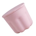 thumbnail image 4 of Taza limpiadora de brochas de maquillaje, multifuncional, segura, de polipropileno y TPR, con rejilla de secado, color rosa, 4 of 10