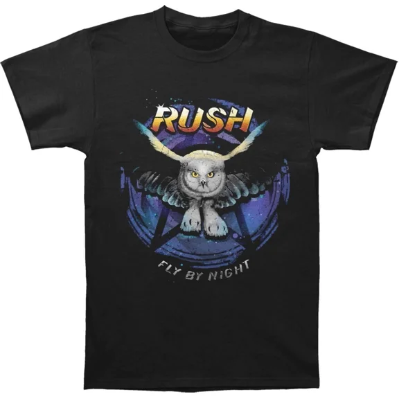 Rush shirt Fly By Night T-shirt Black Men D1108