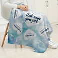 thumbnail image 5 of God Says You are Blankets Inspirational Christian Blanket Soft Lightweight Air Conditioner Blanket Religious Bible Verse Throw Blanket Gifts for Men Women Friends Faith 80X60 Inch, 5 of 6