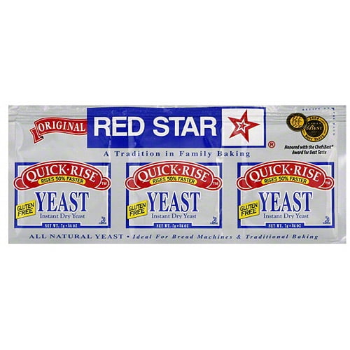 Red Star Instant Dry Yeast, .25 oz (Pack of 18)