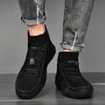 thumbnail image 4 of NOKIO Ankle B𝗈𝗈𝑡𝑠 for Men La𝖼e Up Che𝗅sea Booties Sock High Top L𝗈afers Shoes Comfortable Casual Sport Shoes Lightweight Outdoor Walking Sneakers Retro Dress Driving Booties, 4 of 9