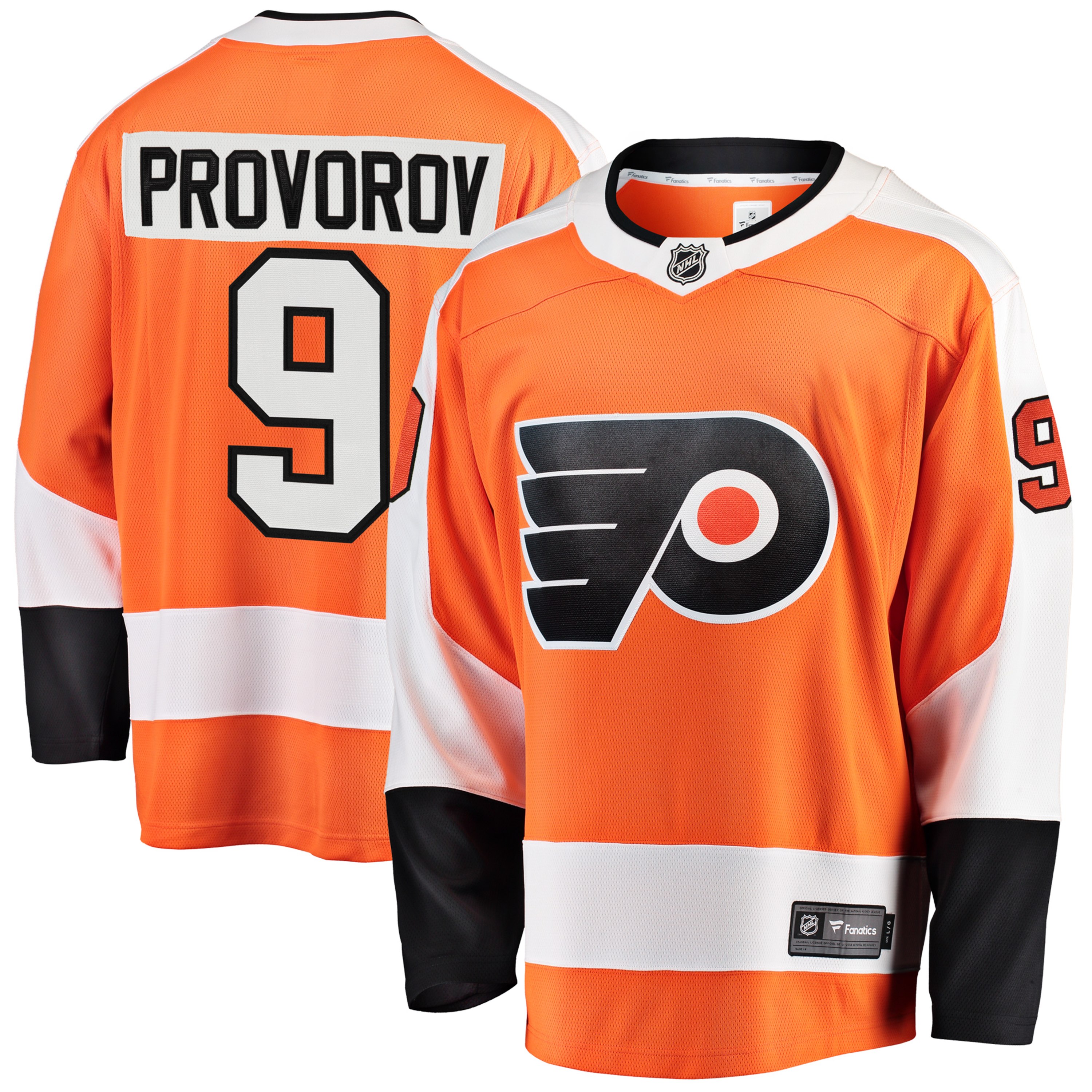 patch on flyers jersey