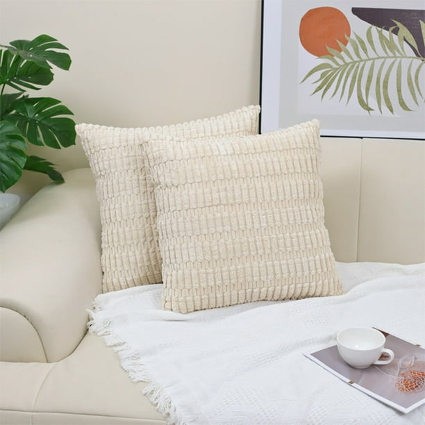 Funda de cojín de flores de lana de cordero sintética, 40 x 40 cm, suave poliéster, decorativa para sofá, sala de estar, dormitorio