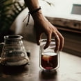 thumbnail image 2 of Double Wall Single Lip Insulated Glass Cup, Set of 2 12oz/350ml Borosilicate Glass Mugs, 2 of 10