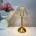 thumbnail image 5 of Dnogom 12.4x6.3" Vintage Gorgeousness Crystal Table Lamp,USB-C Rechargeable Touch Control Ambient Lamp,for Bar Coffee Shop Bedroom Bedside Decor Light, 5 of 5