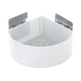 thumbnail image 1 of Feltree No-Drill Corner Shower Shelf with Suction Cups, Bathroom Organizer Rack for Shampoo Bottles, Rustproof Plastic Storage Solution, 1 of 7
