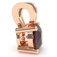 thumbnail image 2 of Garnet Solitaire Pendant In 14k Rose Gold, 2 of 4