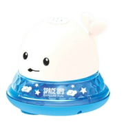 GAZI Bath Toy Water Toy Automatic Induction Electric Sprinkler Whale Swimming Toy white