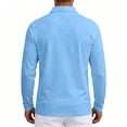 thumbnail image 4 of Oazcsf Big and Tall Polo Shirts for Men Long Sleeve Button Down Polo Shirt Collared Casual Business Tshirts Moisture Wicking Summer Classic Golf Shirts with Pocket, 4 of 4