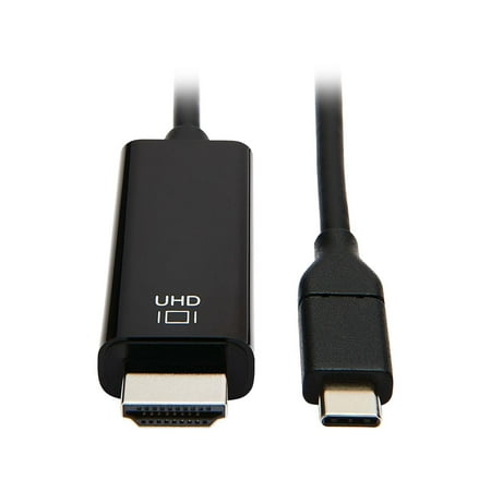 UPC: 0037332237101 | Tripp Lite U444-006-H4K6BE USB-C to HDMI Adapter M/M Black 6 ft. – 5.91 ft HDMI/Thunderbolt 3 A/V Cable for Smartphone Projector Chromebook Notebook Monitor Tablet Audio/Video Device MacBook