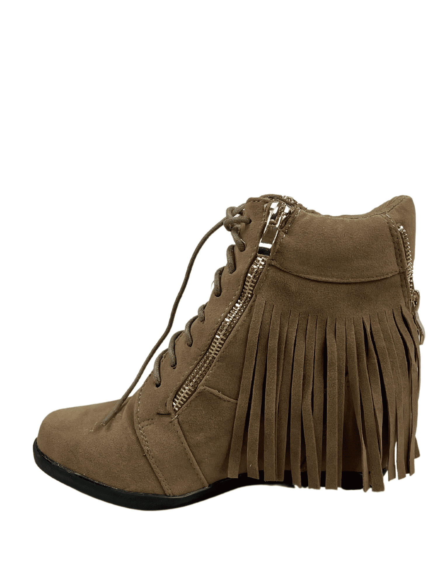Sammy-06 Women's Lace Up High Top Ankle Hidden Wedge Heels