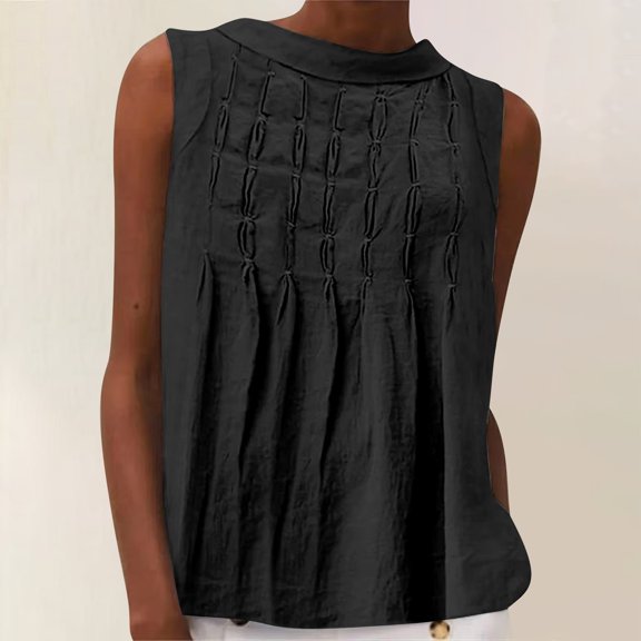 Ahabrexf Blouses for Women Fashion Women's Casual Long Sleeve Solid Ladies Round Neck Button Blouse Blouses for Women Fashion