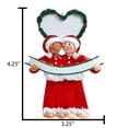 thumbnail image 5 of Personalized First Christmas Ornament Couple 2024 - First Christmas Together Ornament 2024 - Intreracial Love Pajamas Couple Ornament, Our First Christmas Together - Free Customization, 5 of 10