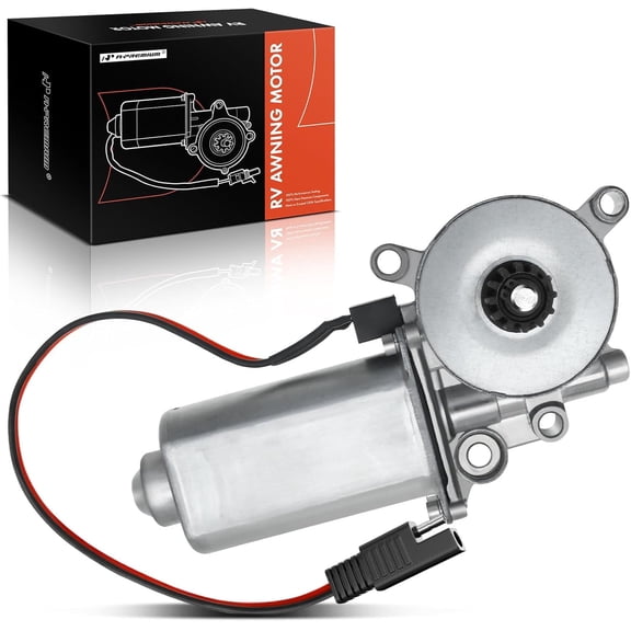 A-Premium 373566 RV Power Amning Universal Replacement 75-RPMm 12-Volt DC Motor with Single 2-Way Connector Compatible with Solera Venture LCI Lippert
