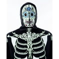 thumbnail image 5 of Men's Glow in The Dark Skeleton Costume Zip Hoodie (Black-Dia De Los Muertos, ), 5 of 7