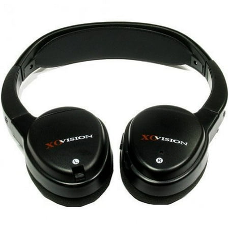 XO Vision IR620 Universal IR Infrared Wireless Foldable Headphones for In-Car TV, DVD, & Video