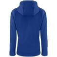 thumbnail image 3 of Women's Cutter & Buck Royal Los Angeles Rams Evoke Eco Softshell Recycled Full-Zip Hooded Jacket, 3 of 3