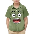 thumbnail image 1 of Las Niñas Serán Niñas Bruja Camisa Linda Impresión con Bolsillo Camisa de Manga Corta Casual para los Niños Camisa de Vestido de Manga Corta, 1 of 8