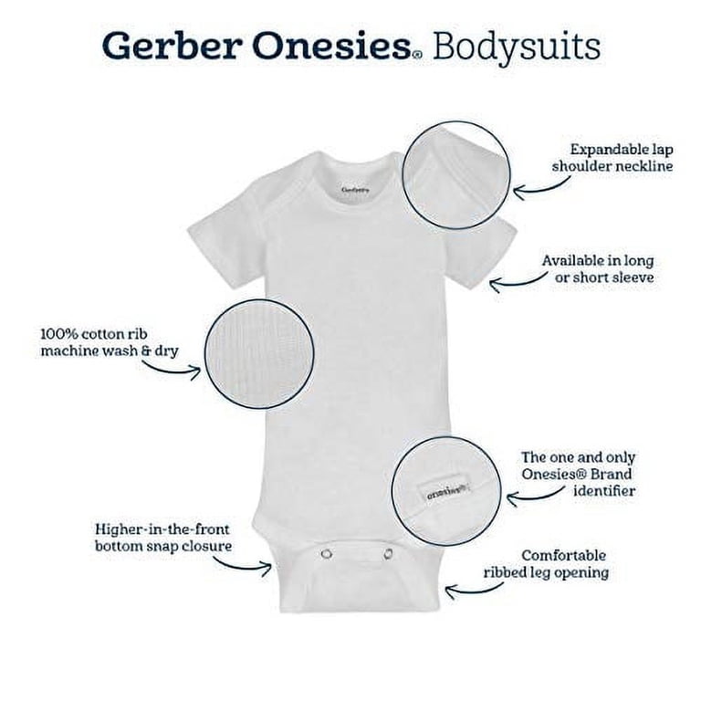 Gerber Baby Short-Sleeve Onesies Bodysuit 8-Pack photo 5