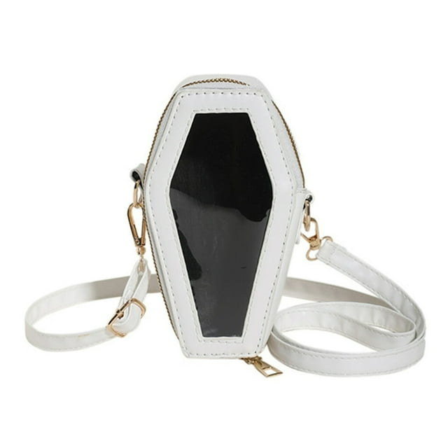 Sacs Pochette pour Femmes Mode Sac de Voyage Transparent PVC+Pu Pochette Sac à Main (Blanc P)