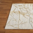 thumbnail image 6 of Luxe Weavers Modern Abstract Branches Cream Gold 2x8 Runner Rug, Machine-Made Hallway Carpet, 6 of 9