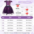 thumbnail image 2 of Benylion Princess Mal Costume for Girls Dress up Dragon Popular Musical Role Play Kids Fancy Party Tulle Outfit for 3-4 years, 2 of 6
