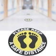 thumbnail image 1 of Warning Floor Sticker Floor Sticker Sign  Distance Sticker Distance Floor Decal 5pcs / Bag Distance Warning Floor Sticker Decal  Distance Sign For Store HospitalXG008, 1 of 8