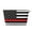 Gold, variant on Thin Blue Line Flag Purse Organizer Handbags Totes Leather Zipper Printing Bag For Women Travel Toiletry Bag