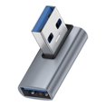thumbnail image 4 of Maoww 90-Degree Type C To USB 3.0 Female Data Converter OTG Adapter 10Gbps Charging Converters Tablet U Disk Card Reader Blue, 4 of 9