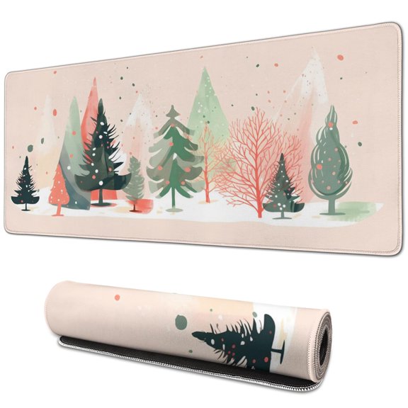 Washable Mouse Pad,Funny Christmas Rectangle Non-Slip Rubber Base Mousepad for Laptop Office Mousepad Gaming for Gaming Gifts (31.5x11.8in)