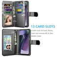 thumbnail image 2 of Tekcoo PU Leather Flip Wallet Cell Phone Case for Motorola G Stylus 5G 2024, Black, 2 of 6