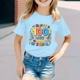 thumbnail image 2 of TZEWGL T-Shirts pour Enfants Imprimé Mignon Col Rond Manches Courtes Vêtements pour Tout-Petits Taille 6-7T, 2 of 4