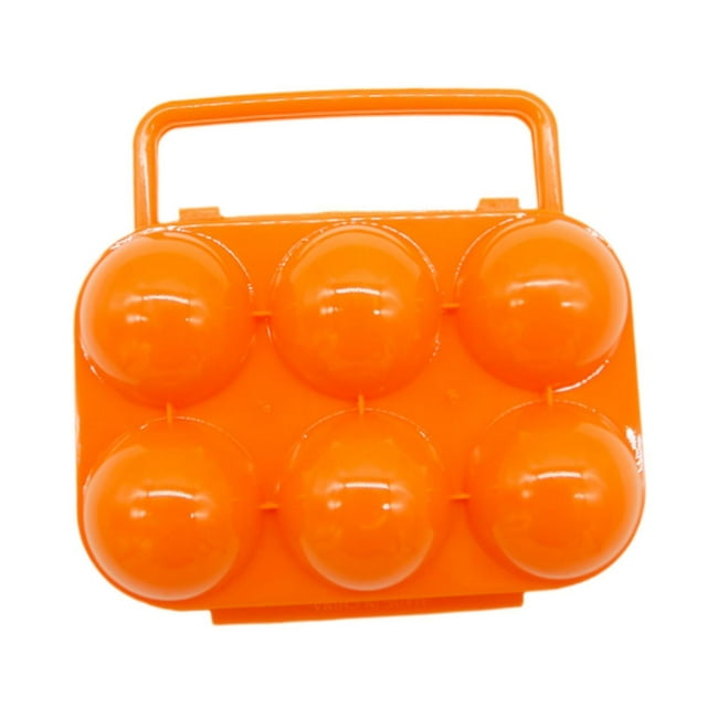 Caja para guardar huevos, bandeja para huevos con múltiples rejillas, práctica bandeja protectora para huevos, organizador de huevos 6 cuadrícula