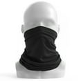 thumbnail image 3 of Solid Unisex Summer Neck Gaiter Sun Protection Ice Silk Cooling Face Mask Neck Scarf Thin Breathable Bandana for Cycling Fishing 1 PC Black One Size, 3 of 6