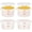 2 Quart, variant on 4 Pcs Commercial Food Storage Containers Round PP Food Storage Containers with Lids for Pantry Translucent Plastic Tubs with Lids for Storage Food Safe Bucket with Scales and Handles (2 Quart)