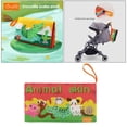 thumbnail image 4 of Milaget Animal Cloth Book Soft Tails Books Activity Crinkle Book Toys for Early Animals Skin, 4 of 9