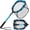 11.8"/30cm Hoop Size 0.8M Blue Pole (Fixed Pole), variant on Floating Fishing Net for Steelhead, Salmon, Fly, Kayak, Catfish, Bass, Trout Fishing, Rubber Coated Foldable Landing Net with Fixed or Telescoping Pole Handle, Fishing Gear and Gifts for Men