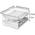 thumbnail image 3 of Caja de Almacenamiento de Huevos, 40 Celdas / 2 Capas Huevera de Plástico, Huevera Transparente, Apilable, Tipo Cajón, para Cocina, Picnic, Restaurante, 3 of 4